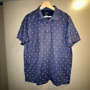 Van Heusen blue flamingo polo